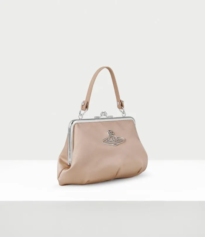 Handbags Women Vivienne Westwood Granny Frame Purse In 126VintagePinkSilverHardware