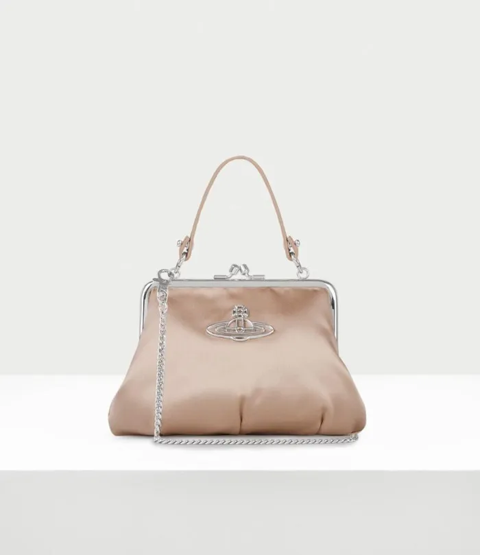 Handbags Women Vivienne Westwood Granny Frame Purse In 126VintagePinkSilverHardware