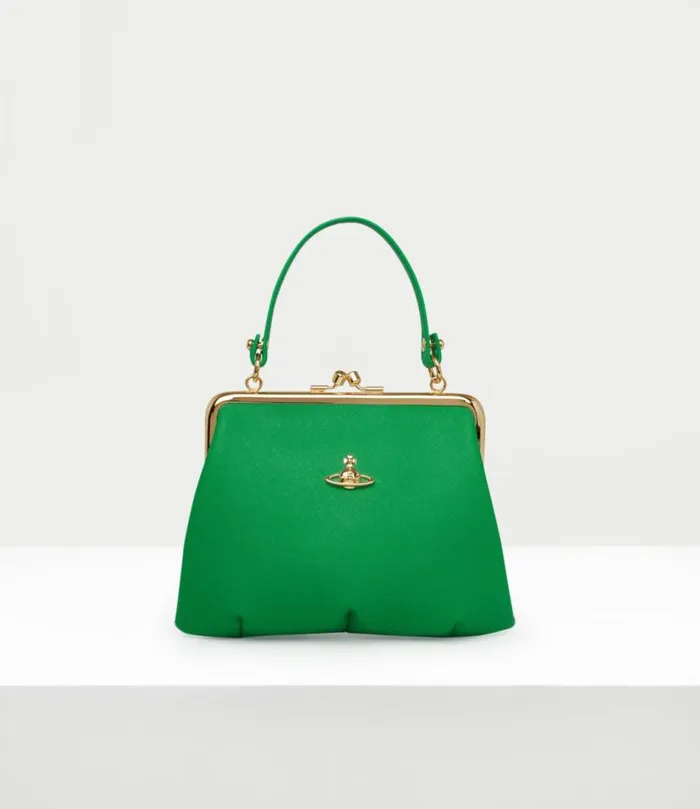 Handbags Women Vivienne Westwood Granny Frame Purse In BrightGreen