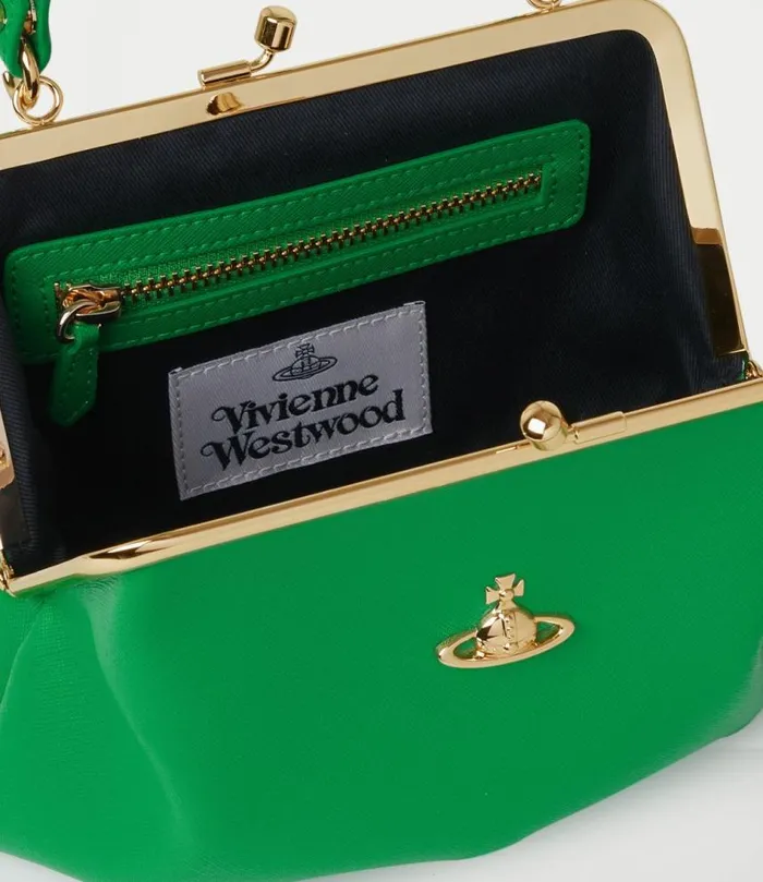 Handbags Women Vivienne Westwood Granny Frame Purse In BrightGreen
