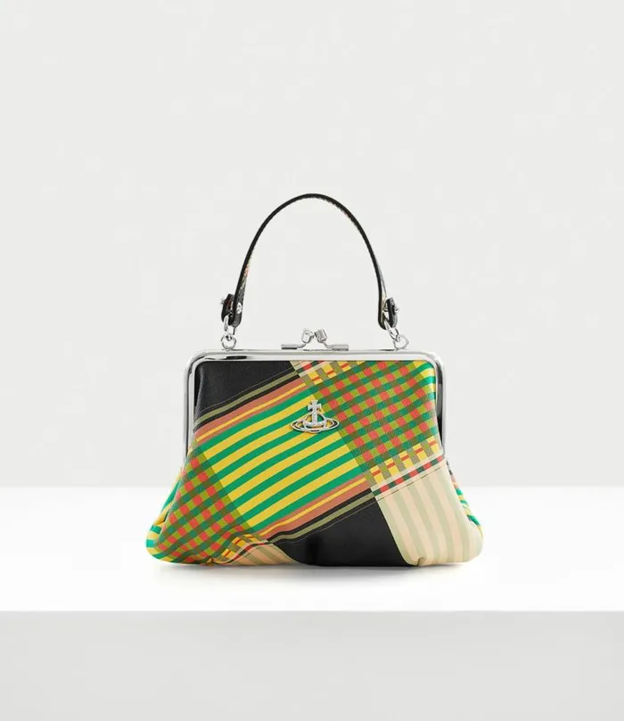 Handbags Women Vivienne Westwood Granny Frame Purse In CombatTartan