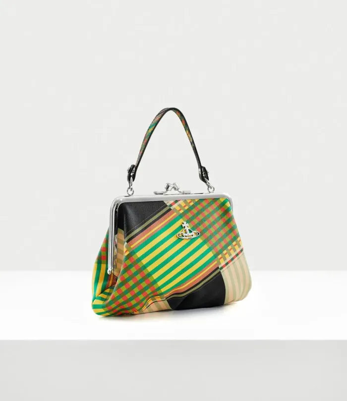 Handbags Women Vivienne Westwood Granny Frame Purse In CombatTartan
