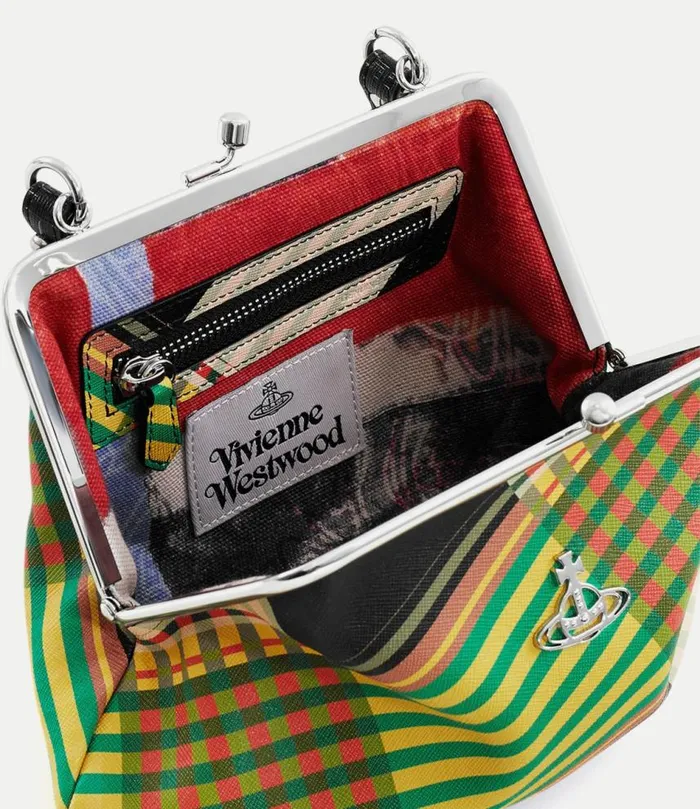 Handbags Women Vivienne Westwood Granny Frame Purse In CombatTartan