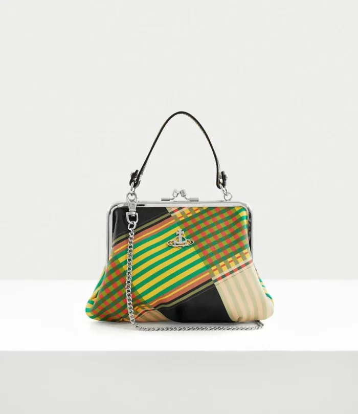 Handbags Women Vivienne Westwood Granny Frame Purse In CombatTartan