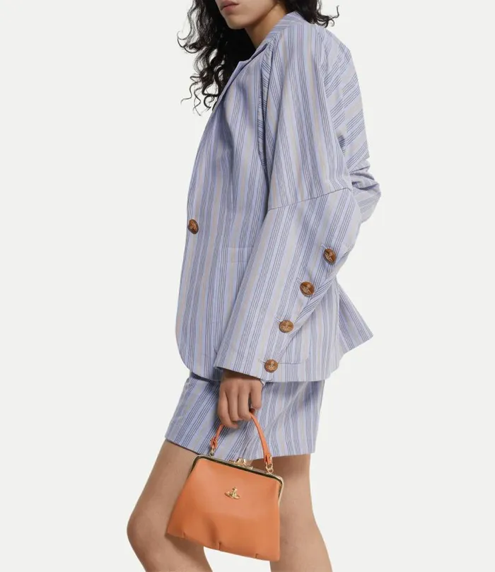 Handbags Women Vivienne Westwood Granny Frame Purse In Orange