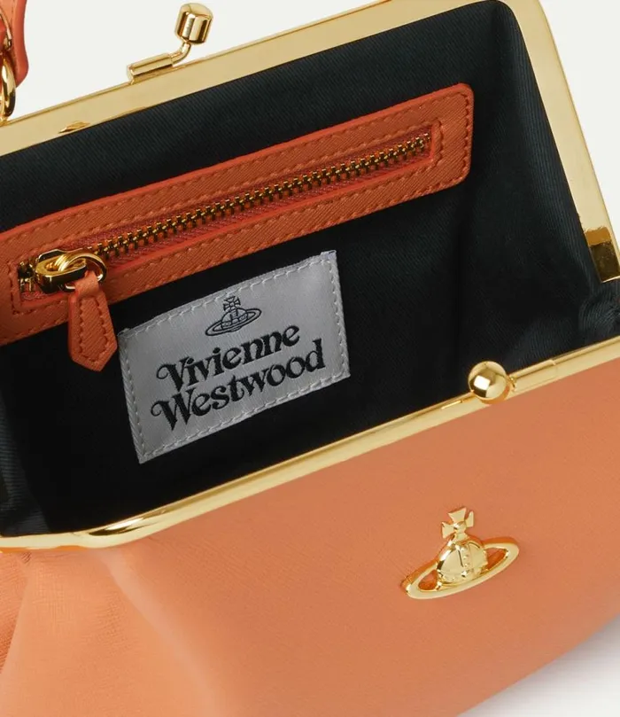 Handbags Women Vivienne Westwood Granny Frame Purse In Orange