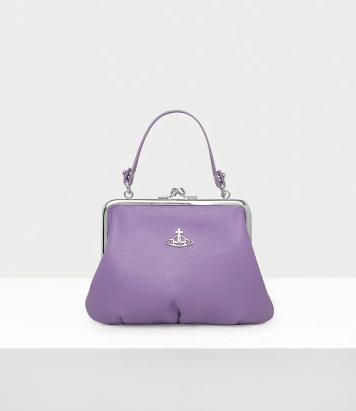 Handbags Women Vivienne Westwood Granny Frame Purse In Purple