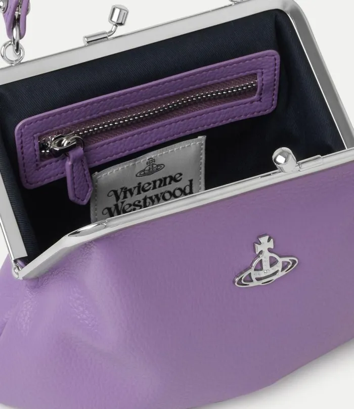 Handbags Women Vivienne Westwood Granny Frame Purse In Purple
