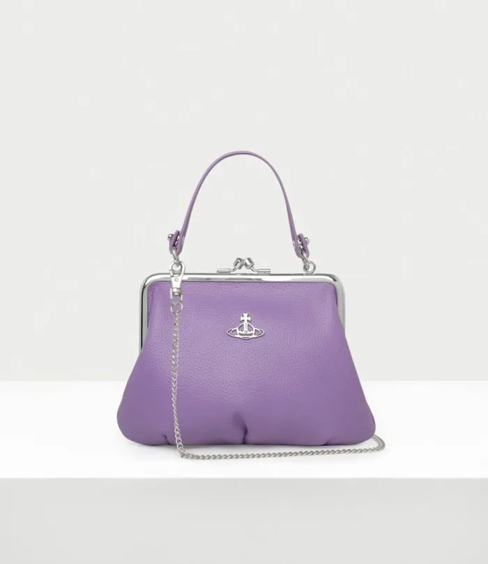 Handbags Women Vivienne Westwood Granny Frame Purse In Purple