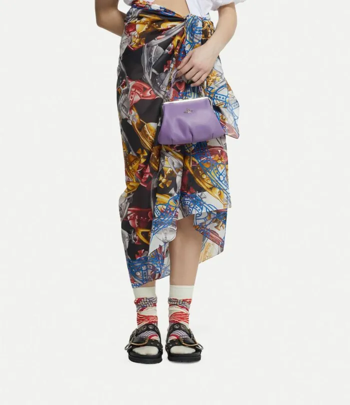 Handbags Women Vivienne Westwood Granny Frame Purse In Purple