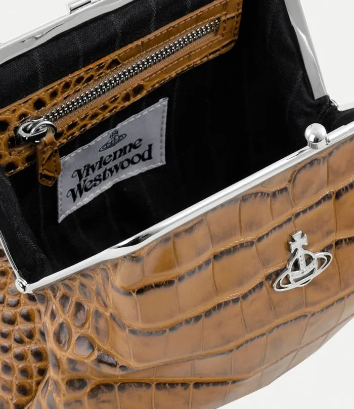 Handbags Women Vivienne Westwood Granny Frame Purse In Tan