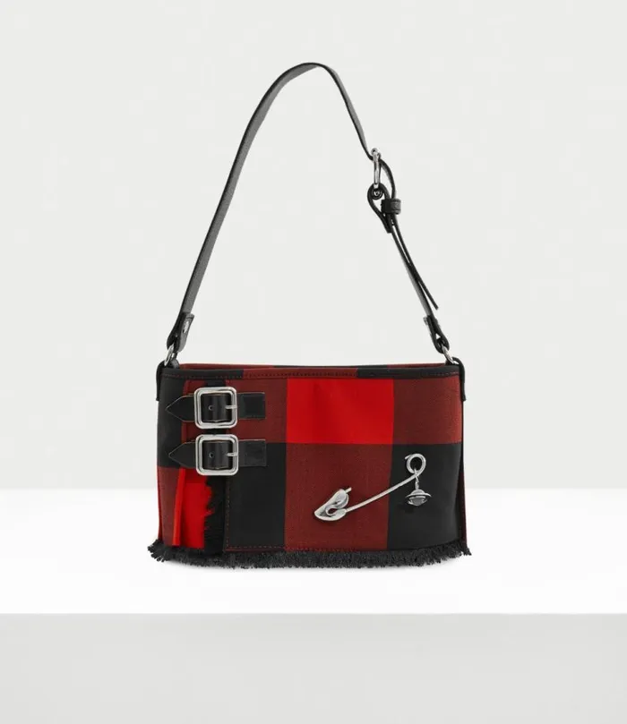 Handbags Women Vivienne Westwood Heather Shoulder Bag In RedBlack