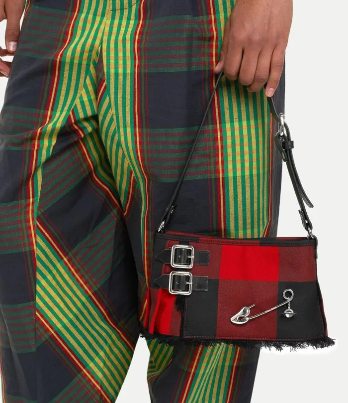 Handbags Women Vivienne Westwood Heather Shoulder Bag In RedBlack