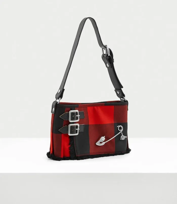Handbags Women Vivienne Westwood Heather Shoulder Bag In RedBlack
