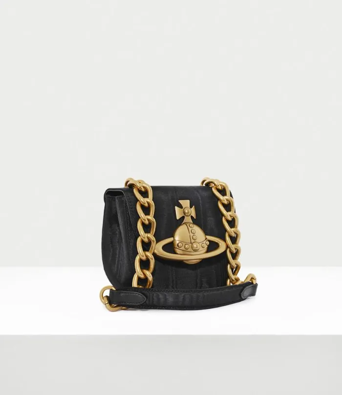 Handbags Women Vivienne Westwood Jodie Saddle Crossbody In Black