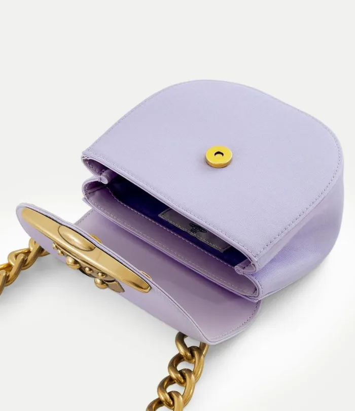 Handbags Women Vivienne Westwood Jodie Saddle Crossbody In Lilac