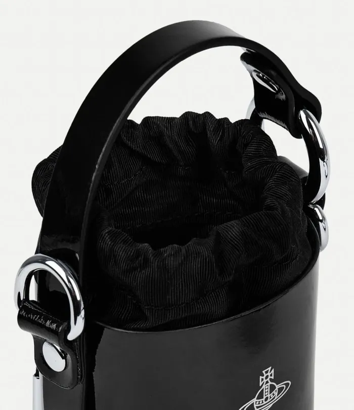 Handbags Women Vivienne Westwood Mini Daisy Drawstring Bucket Bag In BonesNChain