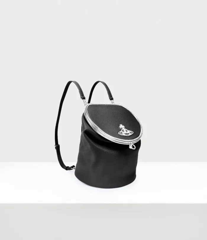 Handbags Women Vivienne Westwood Round Frame Bag In Black