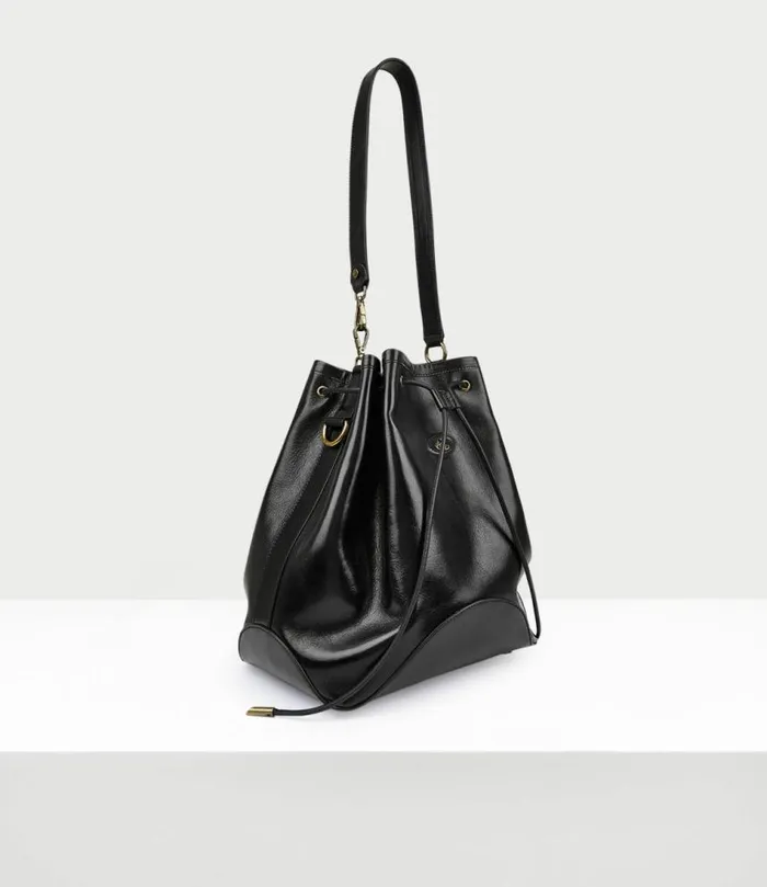 Handbags Women Vivienne Westwood Ruby Bucket Bag In Black