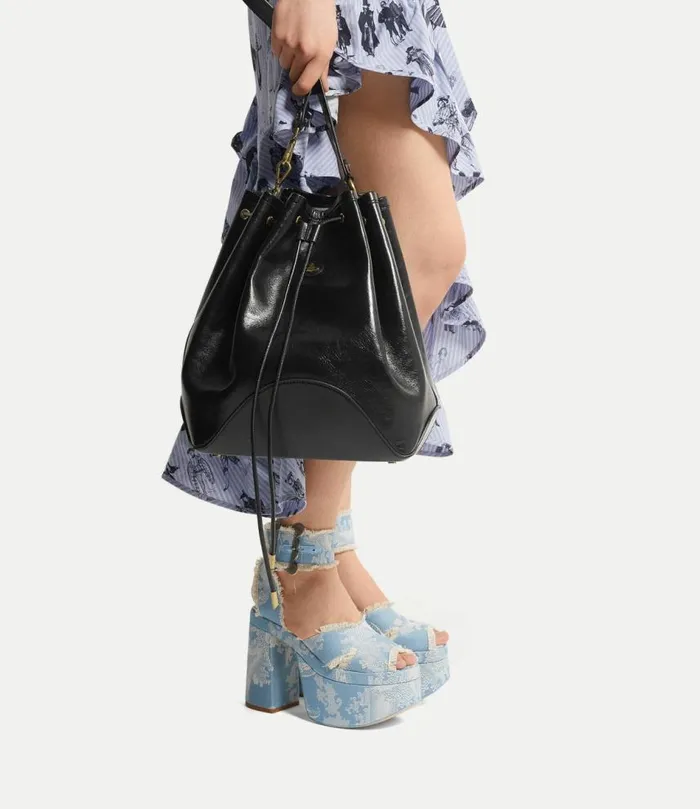 Handbags Women Vivienne Westwood Ruby Bucket Bag In Black