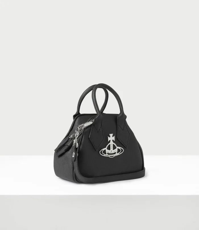 Handbags Women Vivienne Westwood Saffiano Mini Yasmine Bag In Black