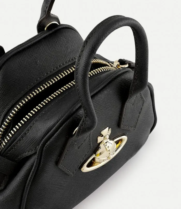 Handbags Women Vivienne Westwood Saffiano Mini Yasmine Handbag In Black