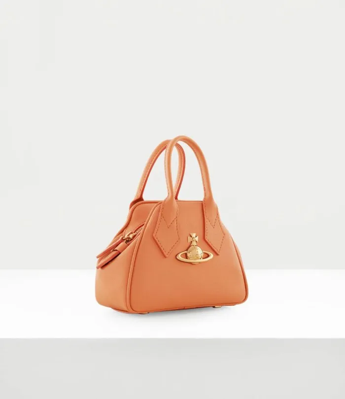 Handbags Women Vivienne Westwood Saffiano Mini Yasmine Handbag In Orange