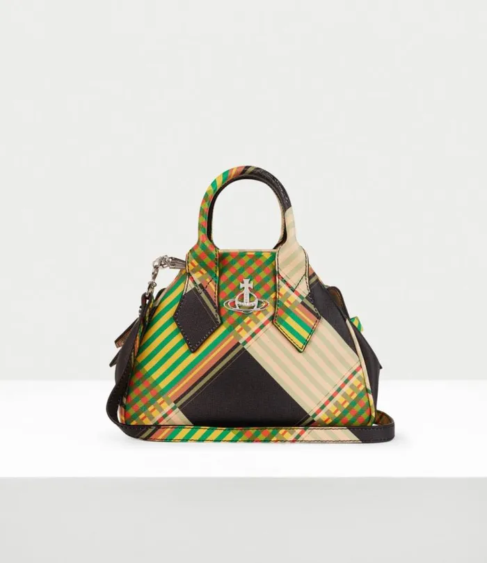 Handbags Women Vivienne Westwood Small Yasmine Handbag In CombatTartan
