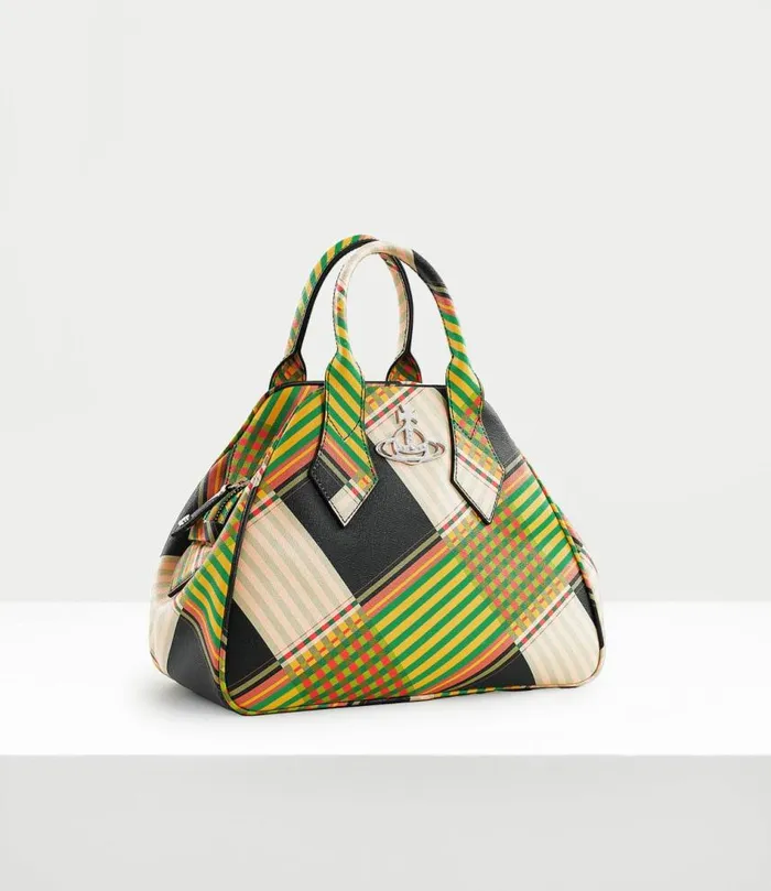 Handbags Women Vivienne Westwood Yasmine Medium Handbag In CombatTartan