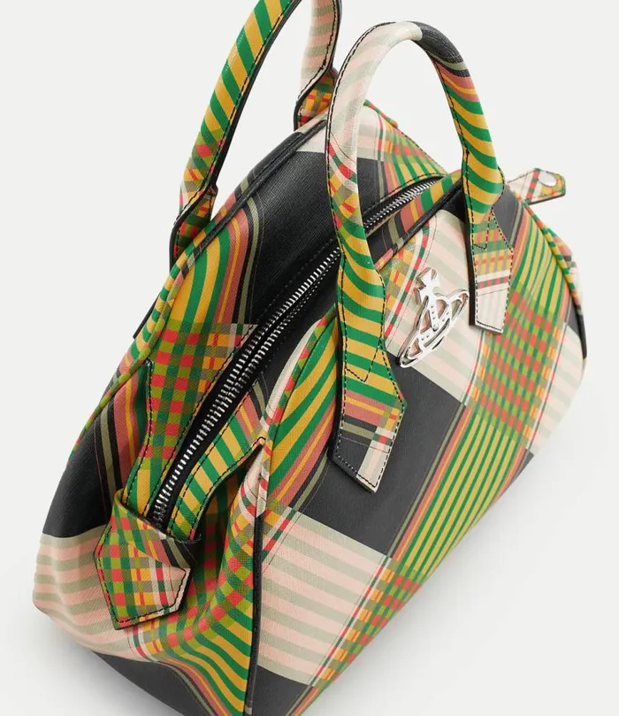 Handbags Women Vivienne Westwood Yasmine Medium Handbag In CombatTartan