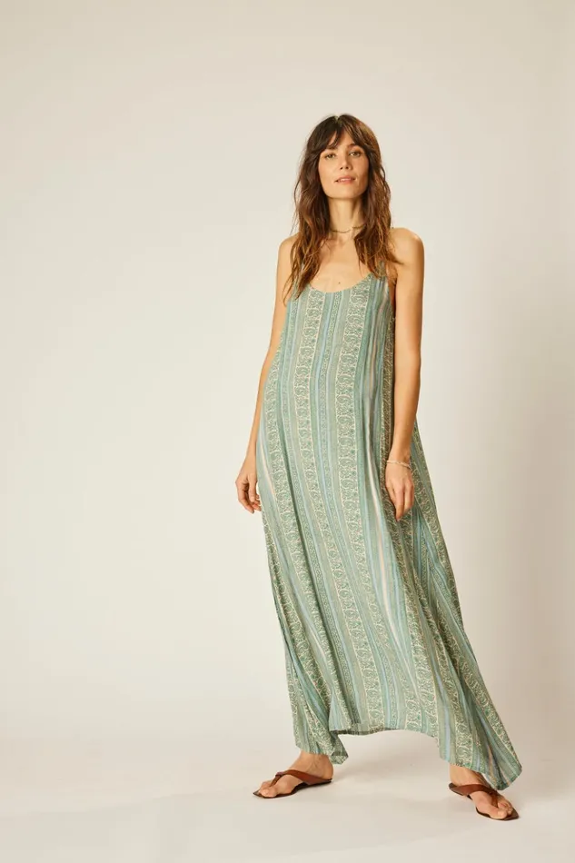 Heather Maxi Paisley Stripe Pool Women Natalie Martin Dresses
