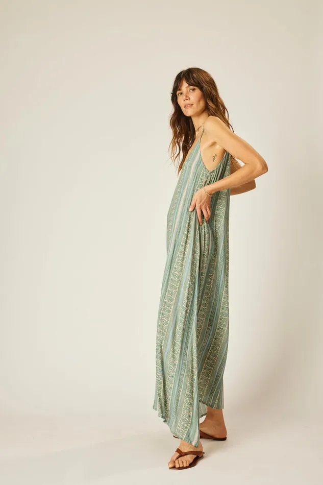 Heather Maxi Paisley Stripe Pool Women Natalie Martin Dresses