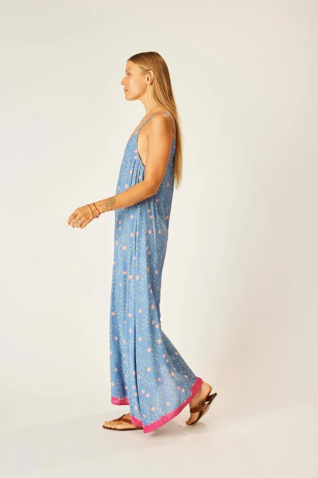 Heather Maxi Pinwheel Denim Women Natalie Martin Dresses