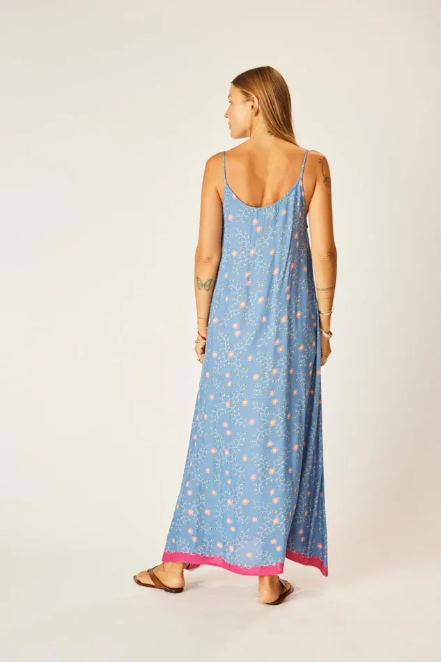 Heather Maxi Pinwheel Denim Women Natalie Martin Dresses