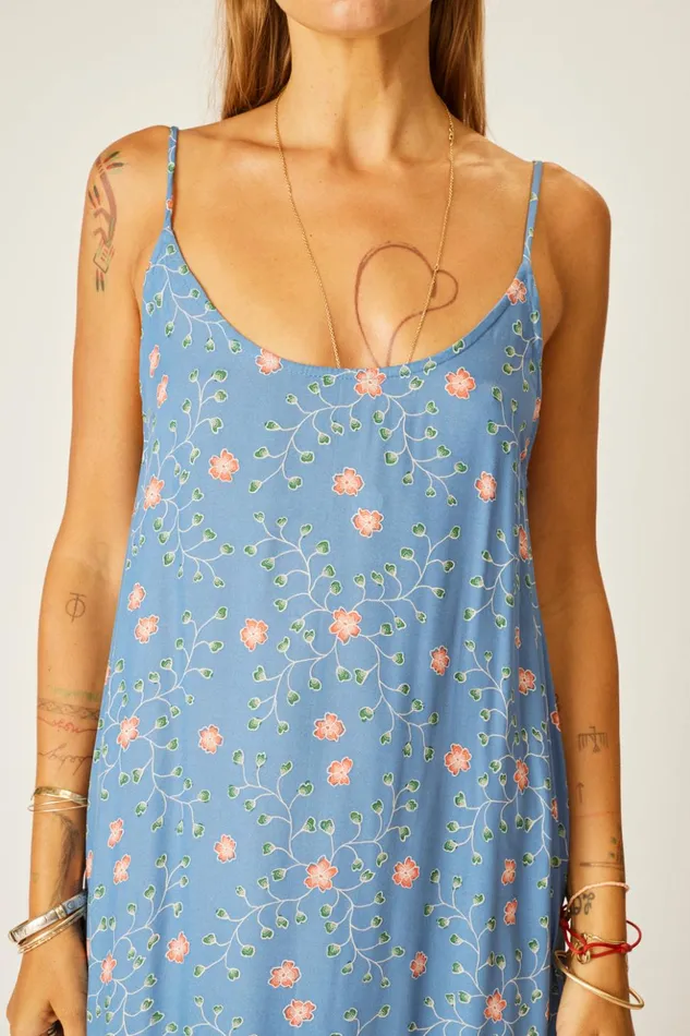 Heather Maxi Pinwheel Denim Women Natalie Martin Dresses