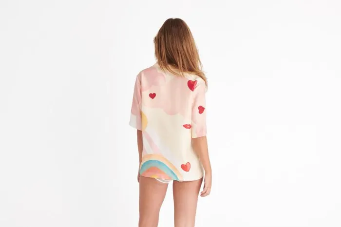 Homewear Womens Eres Angelo Shirt Imprime Paradis