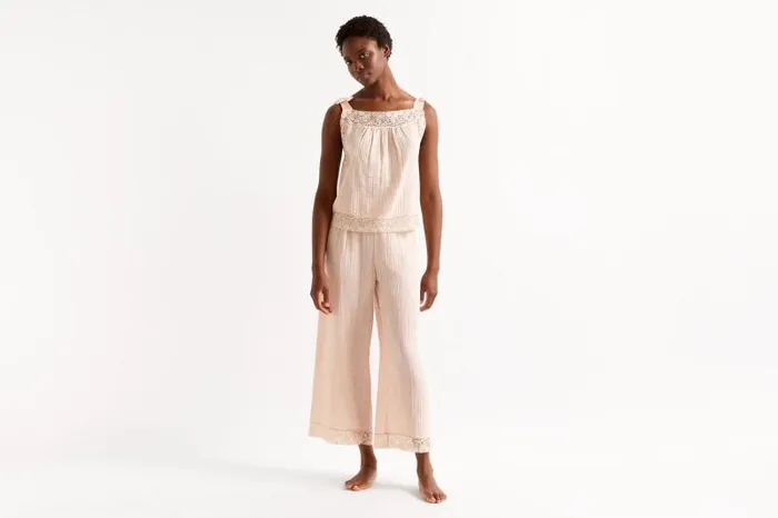 Homewear Womens Eres Bambou Tank Top Calcaire