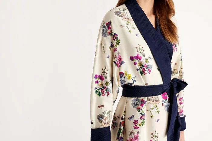 Homewear Womens Eres Bouquet Kimono Imprime Herbier