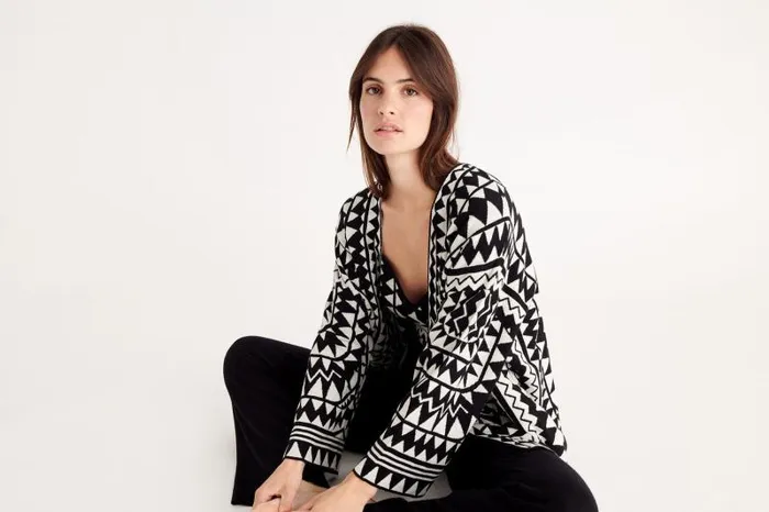 Homewear Womens Eres Constellation Kimono Noirivoire
