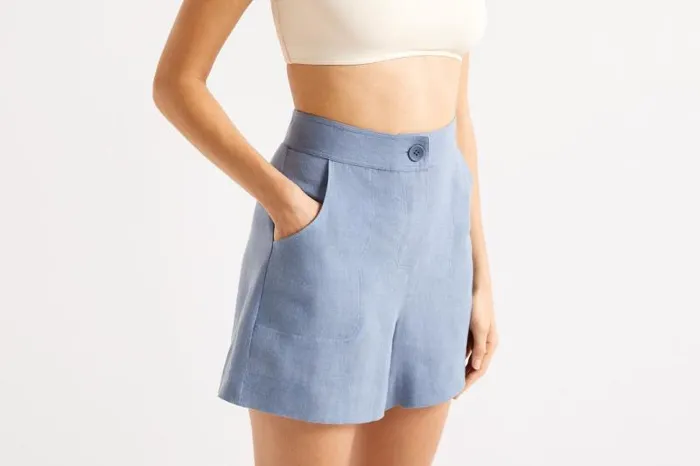 Homewear Womens Eres Correct Highwaisted Shorts Marin
