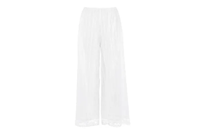 Homewear Womens Eres Coton Large Trousers Blanc