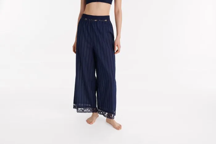 Homewear Womens Eres Coton Large Trousers Ciel De Nuit
