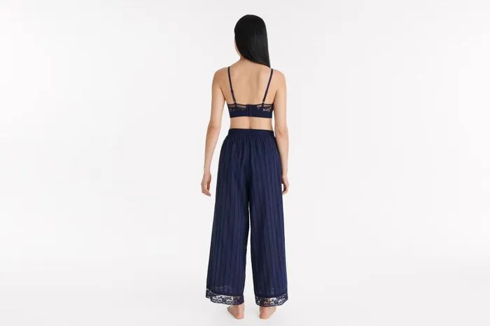 Homewear Womens Eres Coton Large Trousers Ciel De Nuit