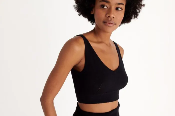 Homewear Womens Eres Divine Crop Top Bra Noir