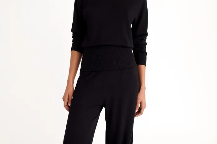 Homewear Womens Eres Feuilleton Large Trousers Noir