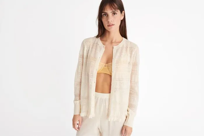 Homewear Womens Eres Josette Cardigan Ivoire 24e