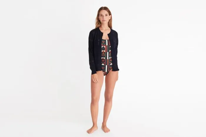 Homewear Womens Eres Josette Cardigan Nuit Noire