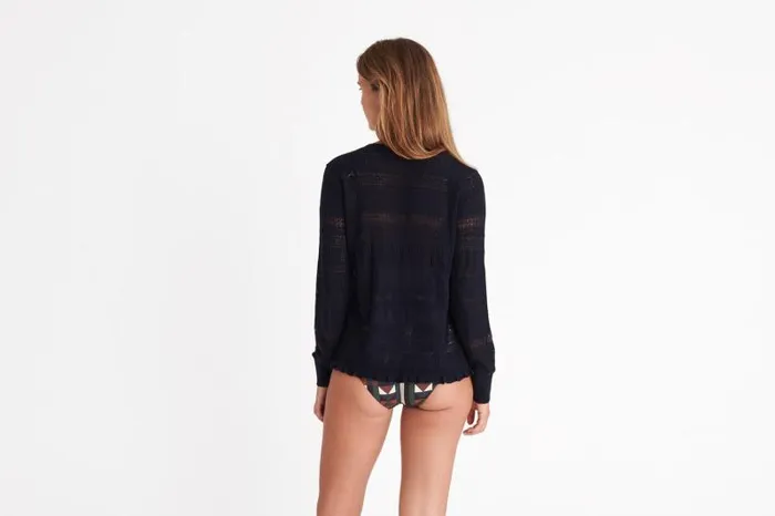 Homewear Womens Eres Josette Cardigan Nuit Noire