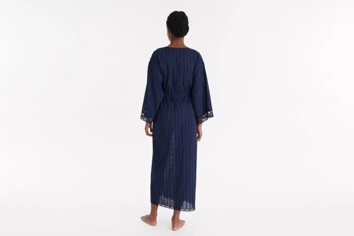 Homewear Womens Eres Lacte Long Robe Ciel De Nuit