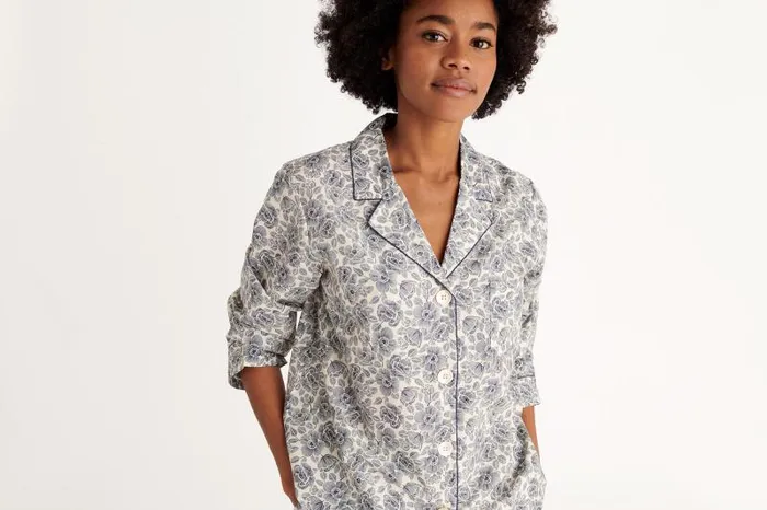 Homewear Womens Eres Monogramme Shirt Imprime Coquelicot